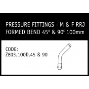 Marley M&F RRJ Formed Bend 45° & 90° 100mm - Z803.100D.45&90